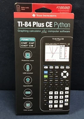 Texas Instruments TI-84 Plus CE Graphing Calculator - Python "NEW" - Image 1 of 4