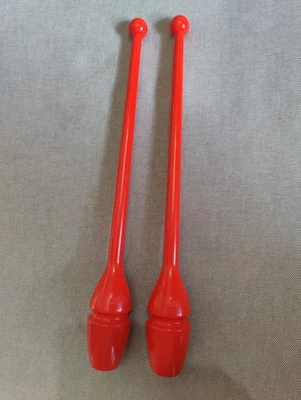 Sasaki Junior Rubber Clubs 36cm Red MJ-38H Rhythmic Gymnastics - Image 1 of 4