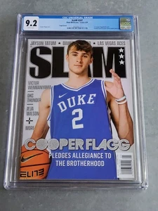 2024 SLAM Magazine Duke Blue Devil 16 yo COOPER FLAGG - CGC 9.2 - Foto 1 di 3