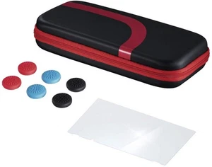 Hama Nintendo Switch Zubehör-Set schwarz/rot Tasche, Schutzglas, Control.-Aufsat - Bild 1 von 7