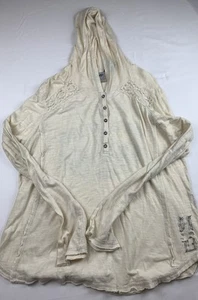 Harley Davidson Hoodie Womens 2XL Rhinestone Lace Trim Lightweight 1903 Skull - Picture 1 of 8