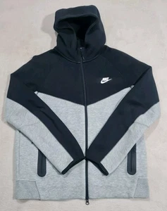 Nike Tech Fleece Ropa Deportiva Cremallera Completa Sudadera con Capucha Grande Gris Negro Como Nuevo L - Imagen 1 de 10