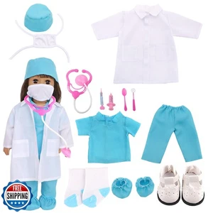 MSYO 18 Inch Doll Doctor Playset-Pretend Play Medical Kit with White Coat,Scr - Picture 1 of 5