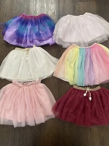 Lot Of 6 Girls Tutu Skirts Size 4/5 By Zara #14 - Picture 1 of 11