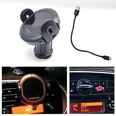 Per Smart New 453/451 Caricabatterie Wireless Auto Supporto Cellulare Supporto - Immagine 1 di 4