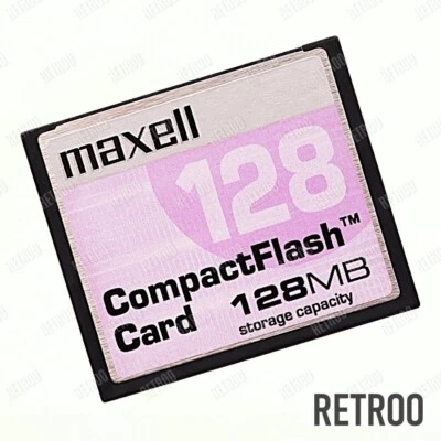 Maxell Compact Flash 128MB CF Type-I Memory Card for Digital Cameras Retroo - Image 1 of 2