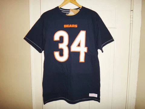 Walter Payton Mitchell & Ness Chicago Bears Men's Name & Number Jersey T-Shirt Cover