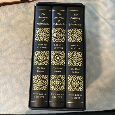 Folio Society THE ANATOMY OF MELANCHOLY by Robert Burton in 3 volumes - Image 1 of 4