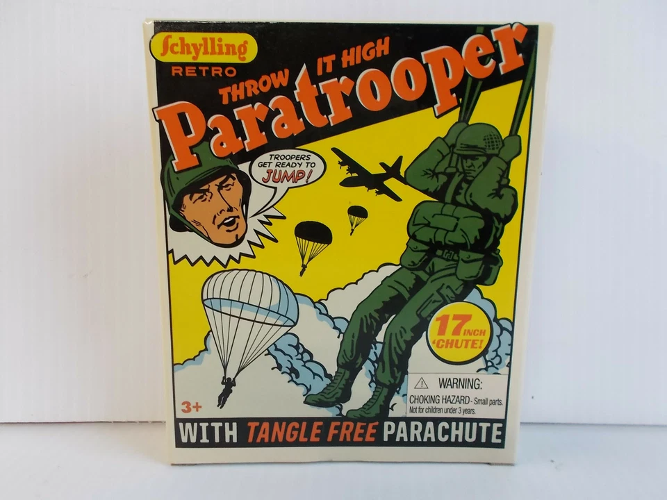 Schylling Paratrooper 17" Tangle Parachute Retro Toy