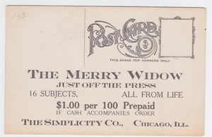 THE SIMPLICITY POSTCARD CO CHICAGO IL ADVERTISING PC CIRCA 1910 - Picture 1 of 2