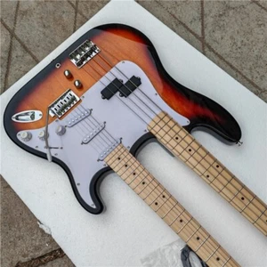 Double Neck Electric Guitar, 4 Strings Electric Bass&6 String Guitar BJ690 - Picture 1 of 21
