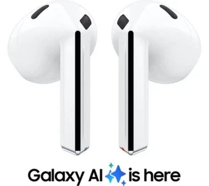 SAMSUNG Galaxy Buds3 Wireless Bluetooth Noise-Cancelling Earbuds - White - Picture 1 of 12