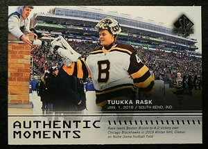 2019-20 19/20 SP Authentic Moments #101 Tuukka Rask Boston Bruins - Picture 1 of 2