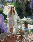 Art Giclee Printed Oil Painting Print Morning light Canvas
