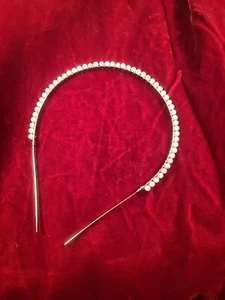 Blue Lace Agate Beaded Hairband - Hand-Crafted in USA - Picture 1 of 4