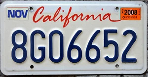 TARGA Originale USA auto CALIFORNIA - serie 1996-2010 Los Angeles San Francisco - Bild 1 von 7
