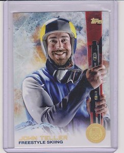 SUPER RARE 2014 TOPPS OLYMPIC JOHN TELLER GOLD RAINBOW CARD #81 FREESTYLE SKIING