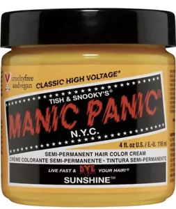 Manic Panic Hair Dye Semi-Permanent Hair Color 4oz (40 Sunshine) Lot Of 2 - Picture 1 of 4