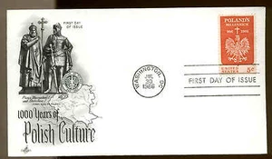 1313 POLAND  FDC WASHINGTON, DC ARTCRAFT CACHET UNADDRESSED - Picture 1 of 1