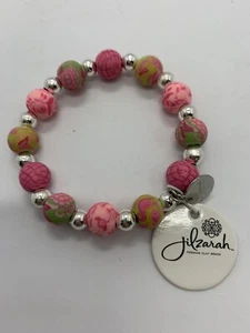 JILZARA Mosaic Girls Bracelet - 8mm Clay Bead Silverball Item # 200-029 - Picture 1 of 4