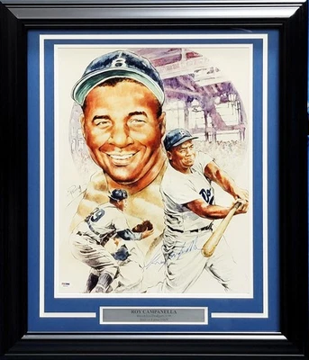 Foto autografada emoldurada 16x20 de Roy Campanella Brooklyn Dodgers PSA/DNA #S00331 - Imagem 1 de 4