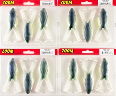 (LOTE DE 4) ZOOM RANA 4" 135-354 SEXY SHAD BN1305 Foto 1 de 2