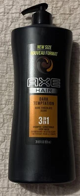 Hacha Cabello - Tentación Oscura - 3 en 1 - Champú - Acondicionador - Jabón Corporal - 28oz Foto 1 de 2