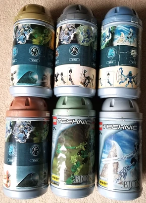 LEGO Bionicle Toa Mata Complete Set Cans 8531 8532 8533 8534 8535 8536 Foto 1 de 4