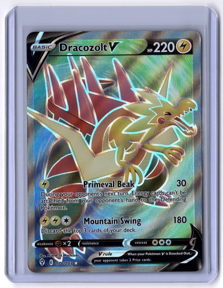 Dracozolt V (Full Art) 178/203 Ultra Rare Holo NM Pokemon SWSH07: Evolving Skies - Image 1 of 2