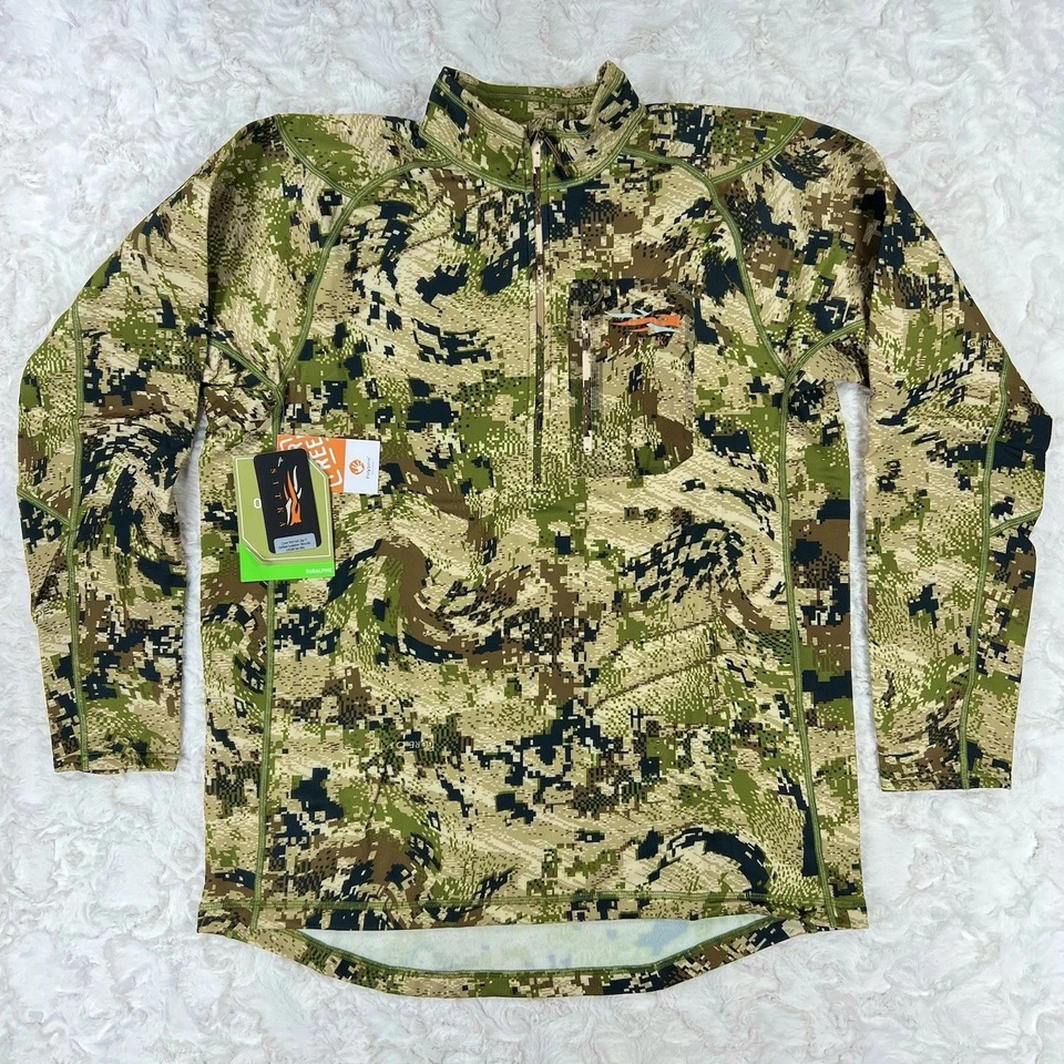 Sitka Core Mid-Wt Zip-T Fleece Mens XXL Optifade Subalpine Odor Control 10036-SA - Image 1 of 4