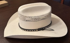 Cowboy Steifer Strohhut Größe L / XL Wild Bill's Western Store - Bild 1 von 8