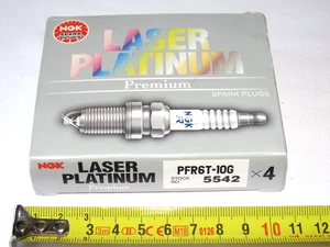 4x NGK PFR6T-10G Laser Platinum Spark Plugs No. 5542 for SAAB Various Models - Picture 1 of 3