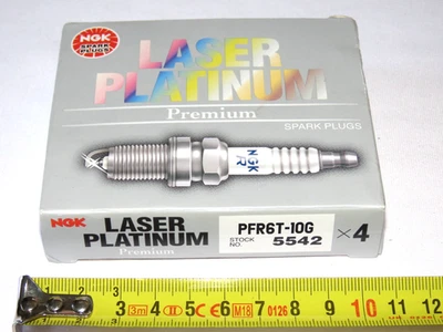 4x NGK PFR6T-10G Laser Platinum Spark Plugs No. 5542 for SAAB Various Models - Image 1 of 3