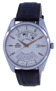 Orient Multi Year Calendar Automatik weißes Zifferblatt Leder RA-BA0005S10B Herrenuhr - Bild 1 von 3