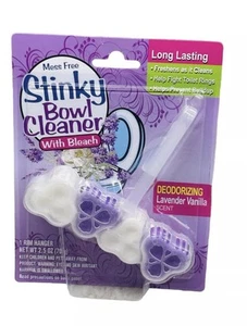 STINKY BOWL Cleaner 4 Heart Bathroom Freshener Toilet Lavender Vanilla 2.5o - Picture 1 of 2