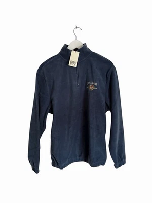 Urban Outfitters BDG Fleece Jacket 1/4 Zip Navy Blue RRP £49 Size XS Pullover - Image 1 of 4