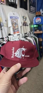 Vintage Washington State Cougars WSU Snapback Hat Cap - CLEAN - Picture 1 of 6