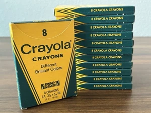 Vintage Crayola Crayons No.8 Binney & Smith Set New In Box USA - Picture 1 of 3
