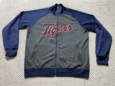Vintage Nike Varsity Track Jacket Bomber Detroit Tigers Full Zip Size Large XL - Image 1 of 4
