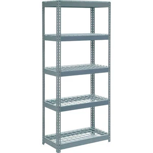 Boltless Extra Heavy Duty Shelving 36"W x 24"D x 72"H 5 Shelves Wire Deck - Picture 1 of 1
