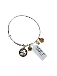 NEU Neu mit Etikett Alex und Ani Buchstabe/Monogramm mit Bettelarmreif Armband silber & goldfarben - Bild 1 von 6