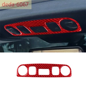 Red Carbon Fiber Convertible Car Reading Light Panel Trim For Audi TT 8N 2001-06 - Bild 1 von 7