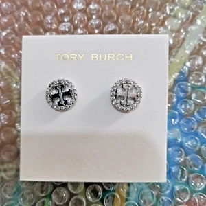 Tory Burch roundness silver Earrings - Picture 1 of 3