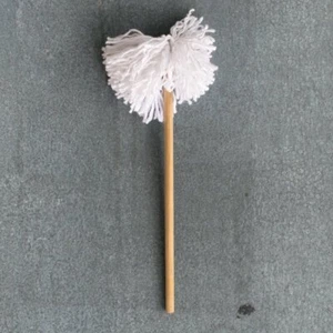 Dish mop, cotton and timber - Picture 1 of 3