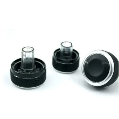 Panel Turning Switch Knob Buttons For VW Golf 5 3Pcs Heater A/C Control Knob - Image 1 of 4