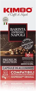CAFFE' KIMBO 120 CAPSULE COMPATIBILI NESPRESSO MISCELA NAPOLI BARISTA ESPRESSO - Imagen 1 de 4