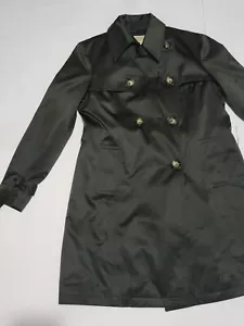 (#C) Michael Kors Women’s Trenchcoat Large Green - Picture 1 of 5