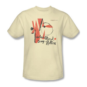 Thelonious Monk T-shirt new adult regular fit cotton beige tee CM130