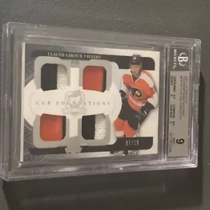 Camiseta deportiva cuádruple 2011-12 Upper Deck The Cup Claude Giroux Cup Foundations 7/10 9 como nueva - Imagen 1 de 9