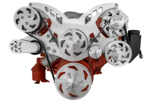 Kit de conversión de polea serpentina BBC ALT PS A/C Big Block Chevy 396 427 454  - Imagen 1 de 3